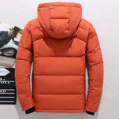 Down Jacket Male Winter Men White Duck Down Jacket Hooded Outdoor Thick Warm Padded Snow Coat Oversize M-4XL