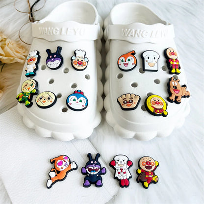 16-100Pcs Cartoon Series Shoe Charms For Slides Clog Sandals Shoe Decoration Accessories Buckle For Kids Christmas Birthday Gift