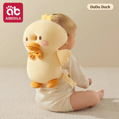 AIBEDILA Triple-sided Fall Baby Head Protector Pillow Cute Animals Anti-Fall Pillow for Crawling Walking Toddler Back Safety Pad