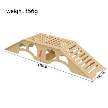 RC remote-controlled vehicle, off-road obstacle, bridge crossing, steep incline, ramp board, 1/18, 1/24, 1/30, SCX24, SCX30.