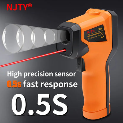 T400 T600 Digital Infrared Thermometer -50℃ to 400/600℃ High Precision Pyrometer Industrial Non-contact Temperature Sensor
