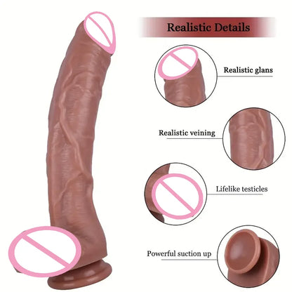 Huge Thick Realistic Dildo Big Dildos Penetration Anal Plug Vagina Masturbation Fake Dick Sexy Adult Sex Toys for Women Sexuales