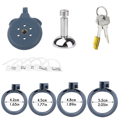 FRRK 4 Size Rings Resin Sissies Urethral Inverted Male Chastity Cage With Metal Urine Catheter 정조대 Penis Lock BDSM Men's Sex Toy