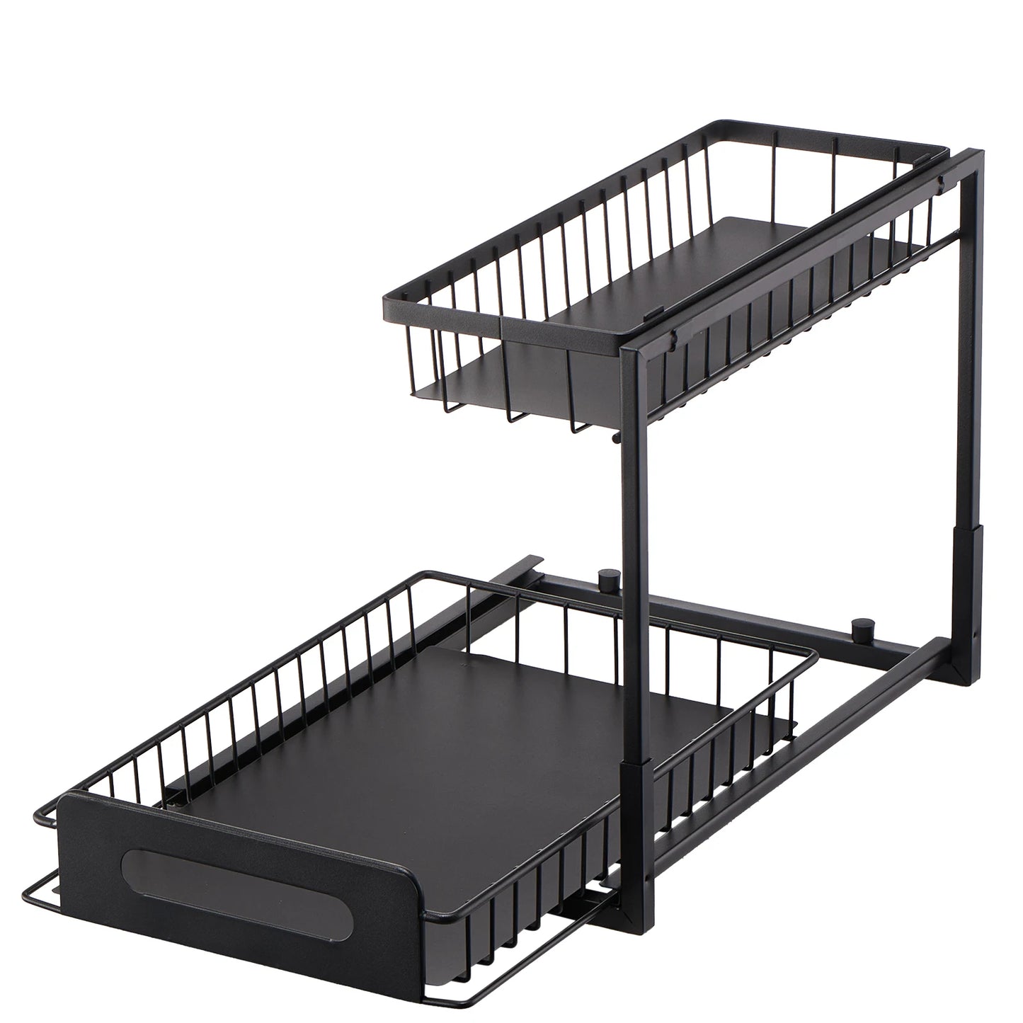 SucceBuy 2Tier Pull Out Cabinet Organizer Under Sink Organizer Slide Out Drawer Cabinet Organizer Sliding Storage Shelf