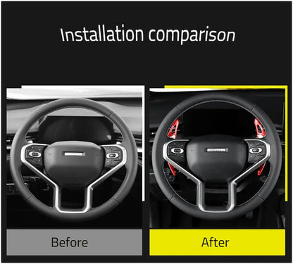 Car Steering Wheel Shifter Paddle Styling Interior Decoration Accessories Zinc alloy For Haval H6S/H6 GT 2022 2023 2024