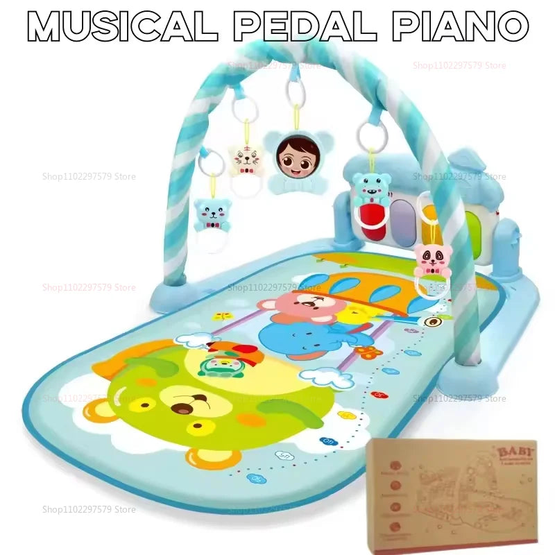 2026 Toddler Music Mat Pedal Piano Toy Baby 0-24 Year Old Kid Ear Kid Activity Gym Play Mat Crawl Game Baby Gift Infant Exercise