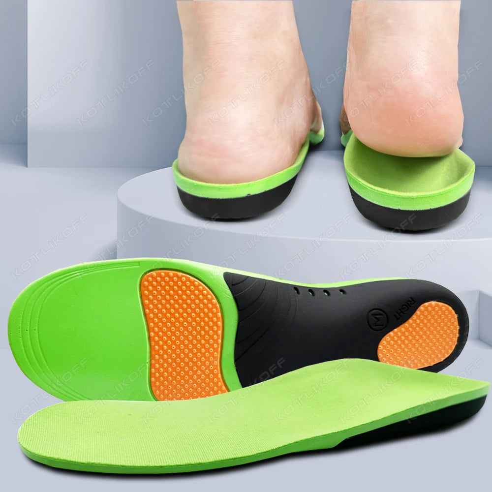 KOTLIKOFF Comfort Flat Feet Orthotic Arch Support Insoles for Men/Women Elasticity Cushioning For Running Shoes Insert Care