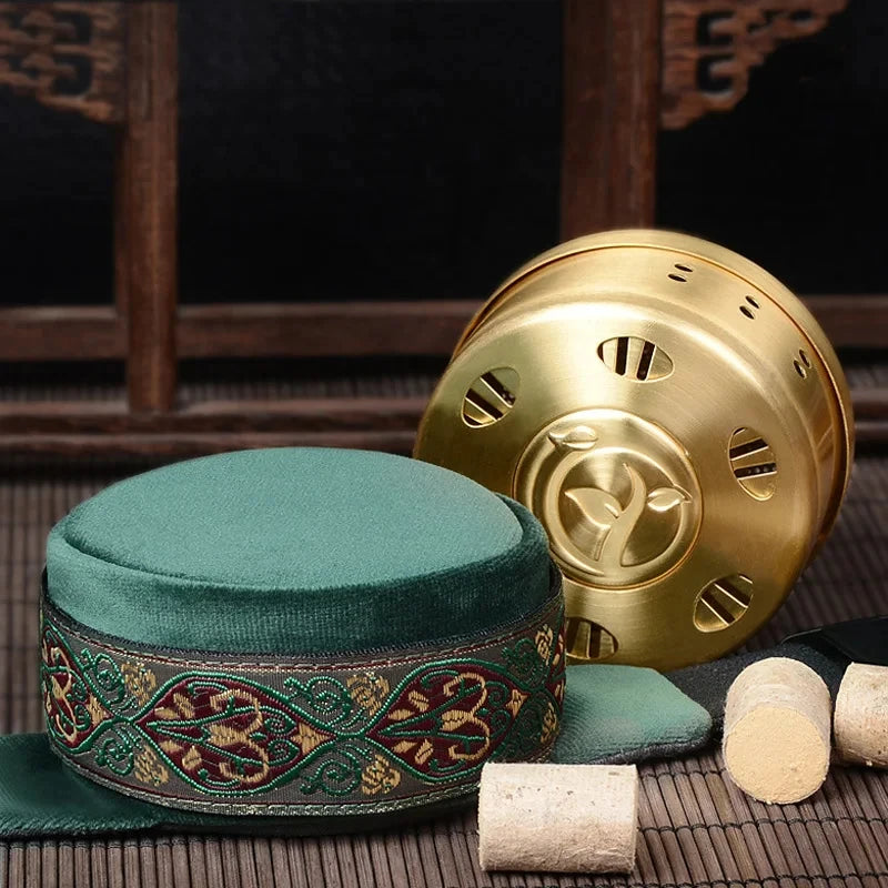 High Quality Slight Smoke Moxibustion Bag Skin-friendly Fabric Moxa Box Mugwort Herbal Roll Burner Body Acupoint Warm Massage