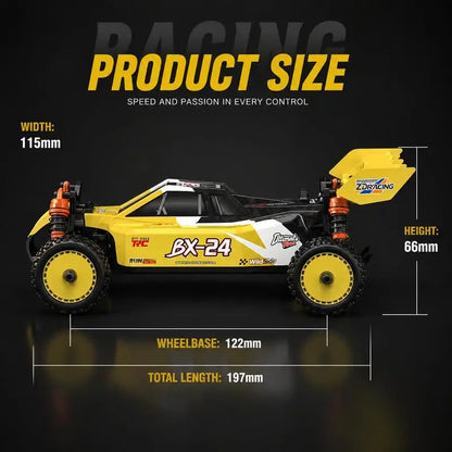 ZD Racing BX-24 1/24 RC Buggy 4WD Brushless RTR Off Road Racing Car Aluminum Chassis High Speed Remote Control Crawler Vehicle