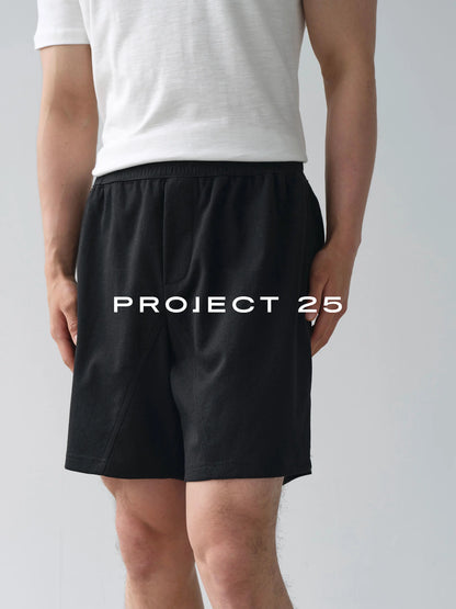 PROJECT 25 Men's 5-Point Shorts Lyocell SORONA Blend Cool Antibacterial Breathable Elastic Waist Sports Casual Summer New