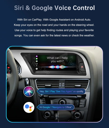 8.9 Inch 12.3"" Multimedia Display Touch Screen For Audi A4 S4 2009-2015 Airplay Miracast Function Wireless Carplay Android Auto