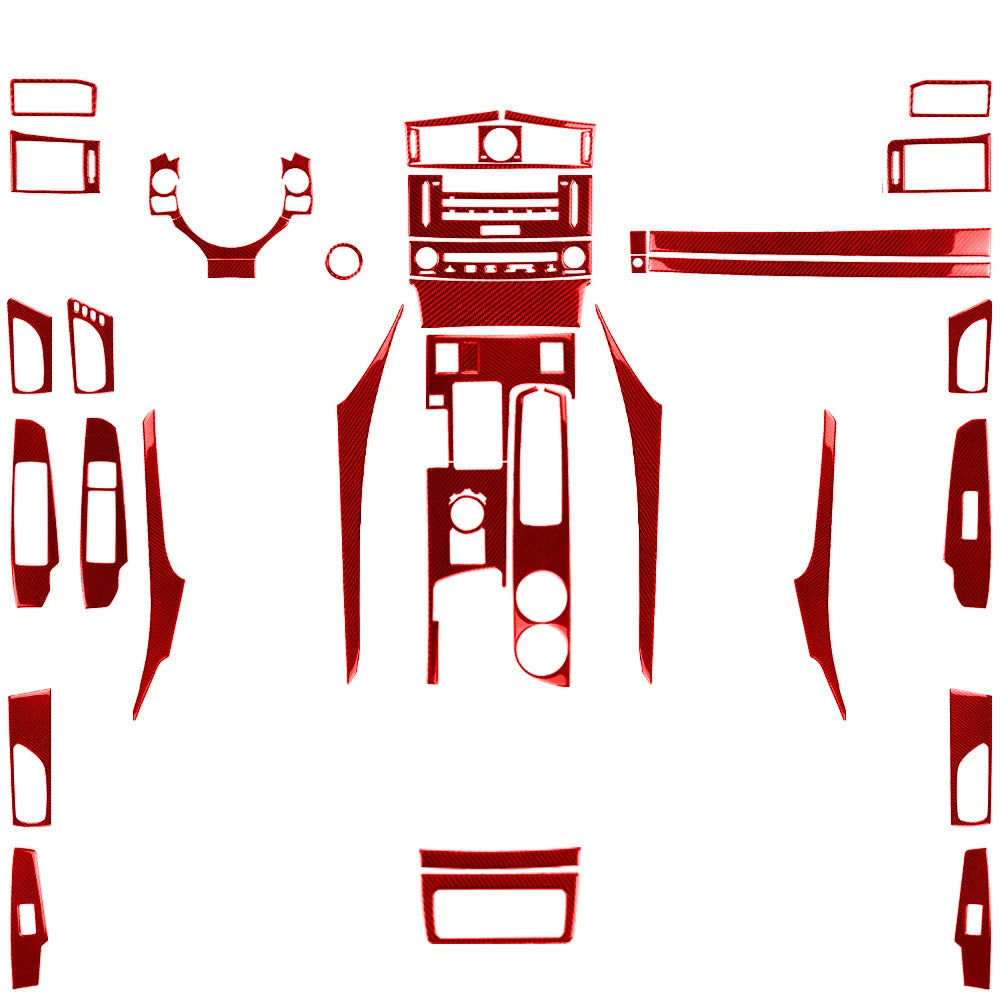 For Lexus IS250 IS350 300H 2013-2019 Carbon Fiber Gear Shift Air Outlet CD AC Window Lift Set Car Interior Accessories Sticker
