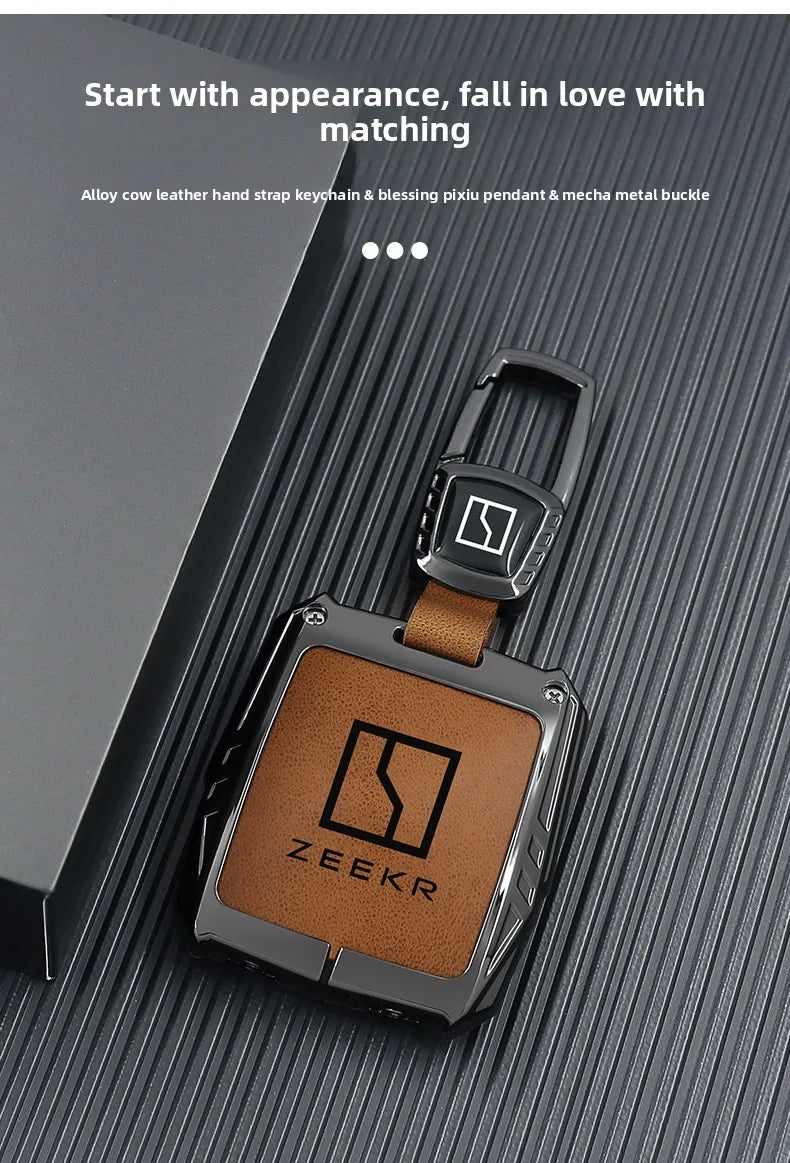 2025 ZEEKR 001 Keycase 7x 9x 007 009 Mix Car Specific Protective Shell Chain Keybag for Men and Women