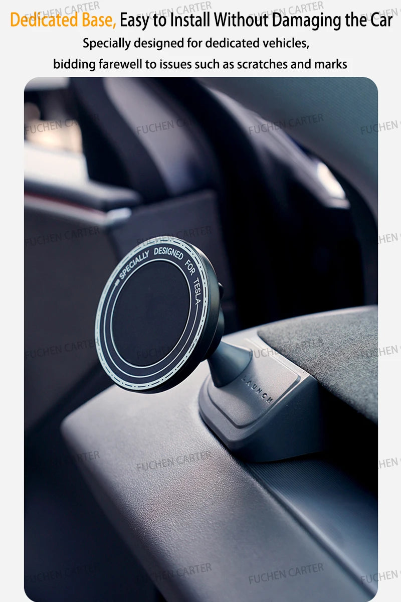 For Tesla ModelY Juniper 2025 Model3 Highland2024 Car Phone Holder Dashboard Traceless Magnetic mobile Phone Bracket Accessories