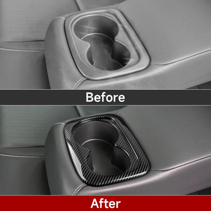 For Honda Civic 10th Gen (2016 -2021) Interior Accessories, Car Center Console Gear Shift Panel , Carbon Fiber ABS Trim Sticker