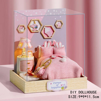 DIY 3D Doll House Handmade Funny Box Theatre Miniature Box Cute Dollhouses Assemble Kids Gift Toys