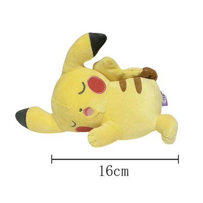 Pokemon Mega Dragonite Holding Dratini Sleeping Vaporeon Flareon Initial Pikachu Peluche Riding Gyarados Lapras Plush Doll