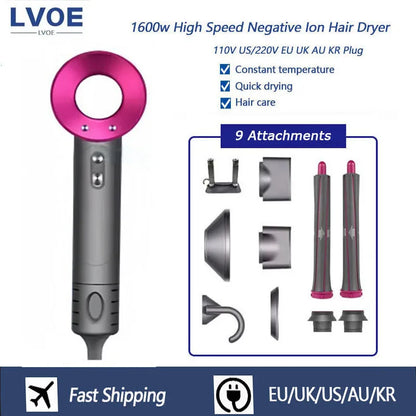 Negative Ion Fast Hair Dryer Professional High Speed Leafless Salon Home Constant Temperature Hair Care Hair Dryer