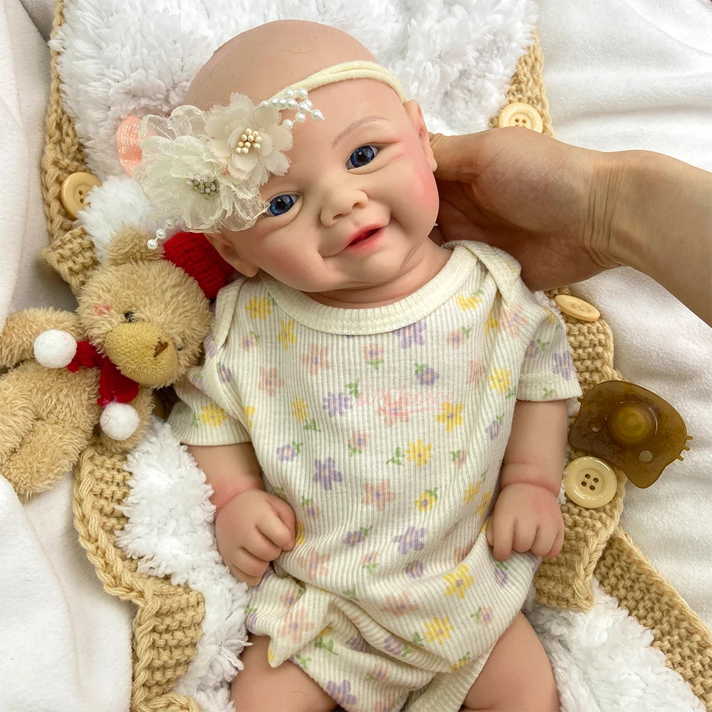 Full Body Silicone Reborn Baby Weighted Realistic Newborn Girl/Boy Hand Painted Art Doll Anatomically Correct Washable Baby Gift