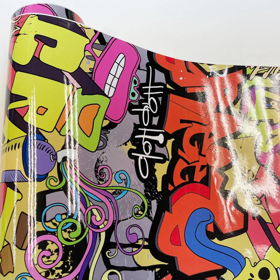 20/30/40/50/58X152CM Premium Graffiti Stickerbomb Vinyl Wrap Car Motorcycle Scooter Bike Wrapping Covers Decal Film