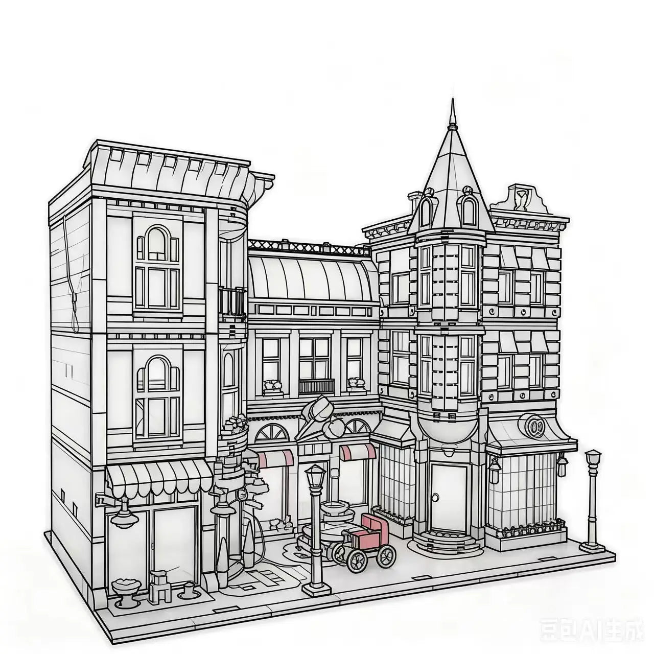10255 4016 PCS City Center Assembly Square Building Blocks Bricks Birthday Christmas Toys Compatible With 15019 30019 15019