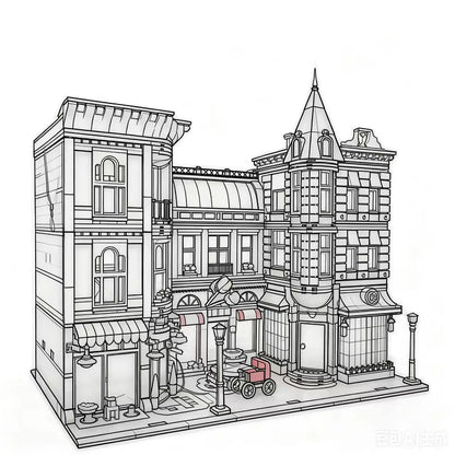 10255 4016 PCS City Center Assembly Square Building Blocks Bricks Birthday Christmas Toys Compatible With 15019 30019 15019