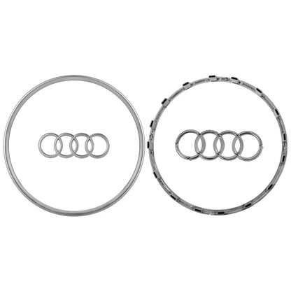 Car Styling Steering Wheel Center Logo Covers Trim Accessorie Fit  AUDI A6L Q7 Q3 Q5 A7 A5 A3 A4L A8L A8 Q5L Q8 A7 Q6 E-TRON SQ5