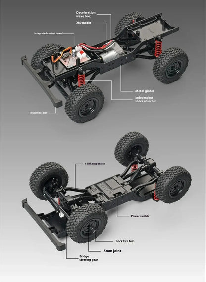 Upgrade MN99S MN98 1:12 RC Car MN Model RTR 2.4G Remote Control Car Climbing Defender 4WD RC Truck Off-road RC Toys As Kids Gift