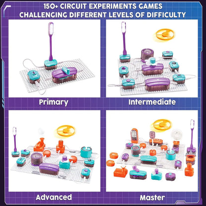 Children's Science Education Toy Electronic Building Blocks Physics Circuit Experiment Gift for Primary School Students Aged 6