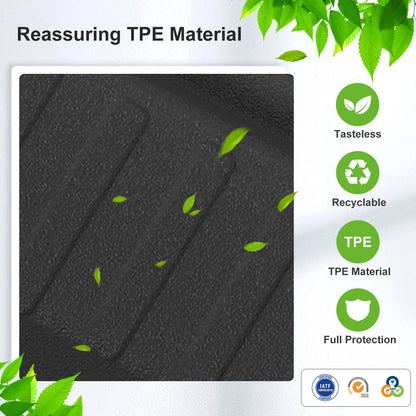 Right Drive for ZEEKR X 2024-2026 Car Floor Mats Cargo Liner Trunk Pad TPE 3D Foot Mat Waterproof All Weather Accessories Black