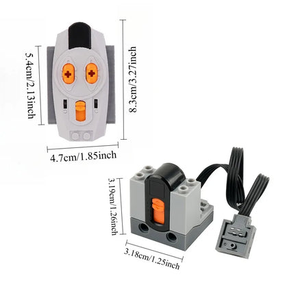 MOC Power Function Extension Kit with High-Tech Servo Motor for All Brand-Compatible Building Blocks DIY Projects