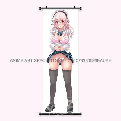 Video game Wall Artwork Canvas Scrolls Picture Anime Movie Role Poster Hanging Painting Print Home Decoration For SUPER SONICO