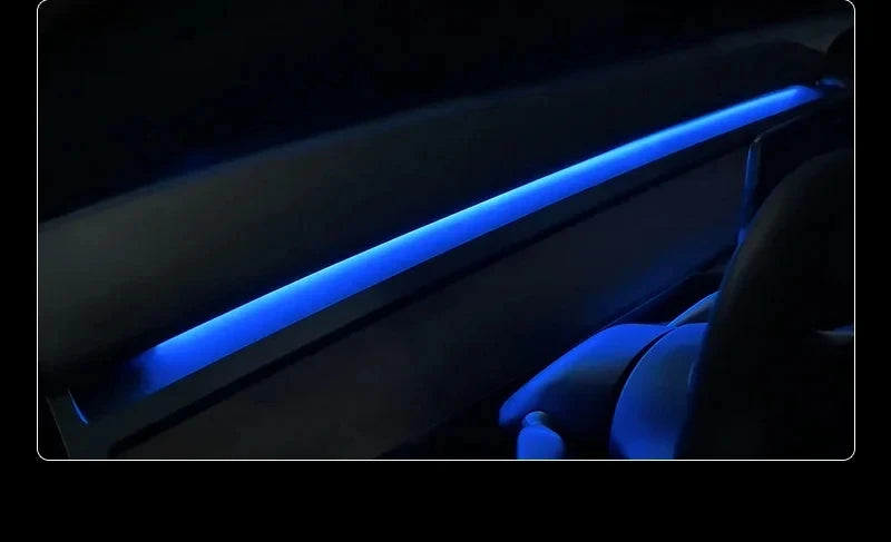 For Tesla Model 3 Model Y Car Ambient Light 60 Seconds Automatic OFF Module With USB Expansion Dock RGB APP Dashboard Lighting