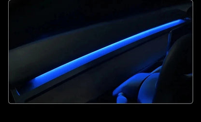 For Tesla Model 3 Model Y Car Ambient Light 60 Seconds Automatic OFF Module With USB Expansion Dock RGB APP Dashboard Lighting