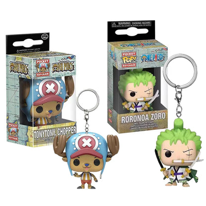 Anime One Piece New Keychain, Rhonoya Solon, Tony Joba Style, Cartoon Keychain, Fashion Bag or Car Pendant, Gift