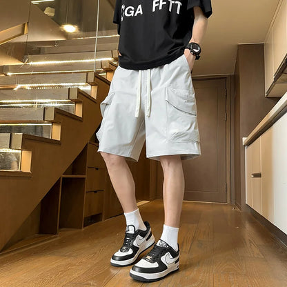Men's Casual Cargo Shorts for Summer Edgy Street Style Quick Dry Comfortable Outdoor Workout Shorts