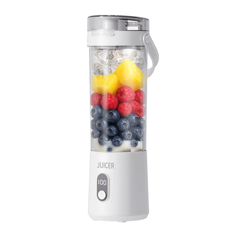 600ML Portable Juicing Cup Multifunctional Household Crushed Ice Juicer Outdoor USB Rechargeable Electric  Fruit Juice Machine