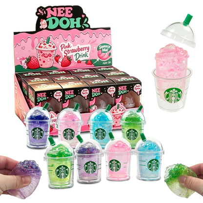 2026 New Need Doh Blind Box, Stress Relief Drink Cup, Sensory Squeeze Toy, Colorful Squishy Stress Relief Toy, Birthday Gift