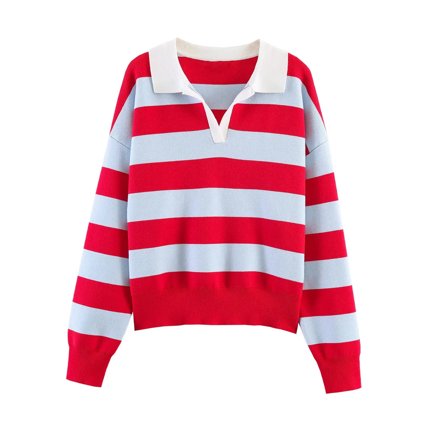 Fashionable Striped Women's  Shirt Spring New Arrival Loose Fit Classic Pattern Business Casual Long Sleeve  Neck