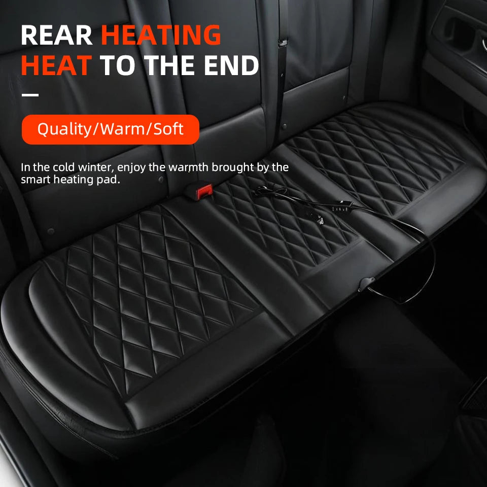 12V Car Heating Seat Cushion Seat Covers Winter Car Seat Heater  Car Accessories Heating Pads Universal Available In Black Red