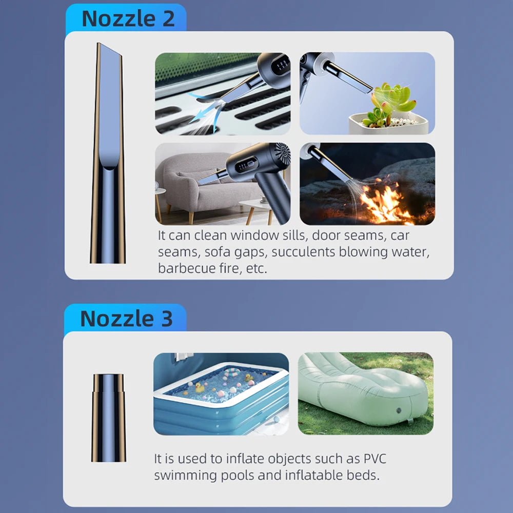 290000Pa Car Vacuum Cleaner Strong Suction Wireless Vacuum Cleaners Handheld Vacuum Cordless Robot Car Home Electrical Appliance