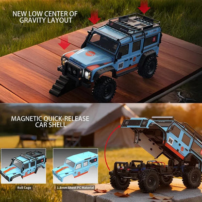 MJX 1:8 Scale H8H Updated Version 4WD Brushless Off-Road Vehicle Climbing Car Differential Lock Remote Control Car RC Model