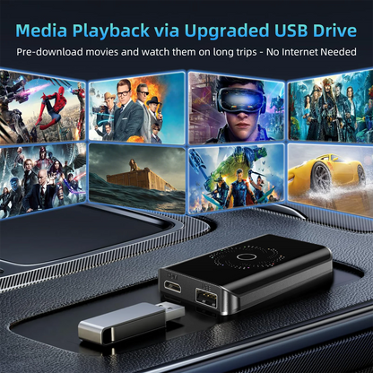 Carplay AI Box Android 13 Wireless Android Auto Smart TV Box For Youtube Netflix Toyota Mazda Hyundai Haval GMC Ford MG VW Kia