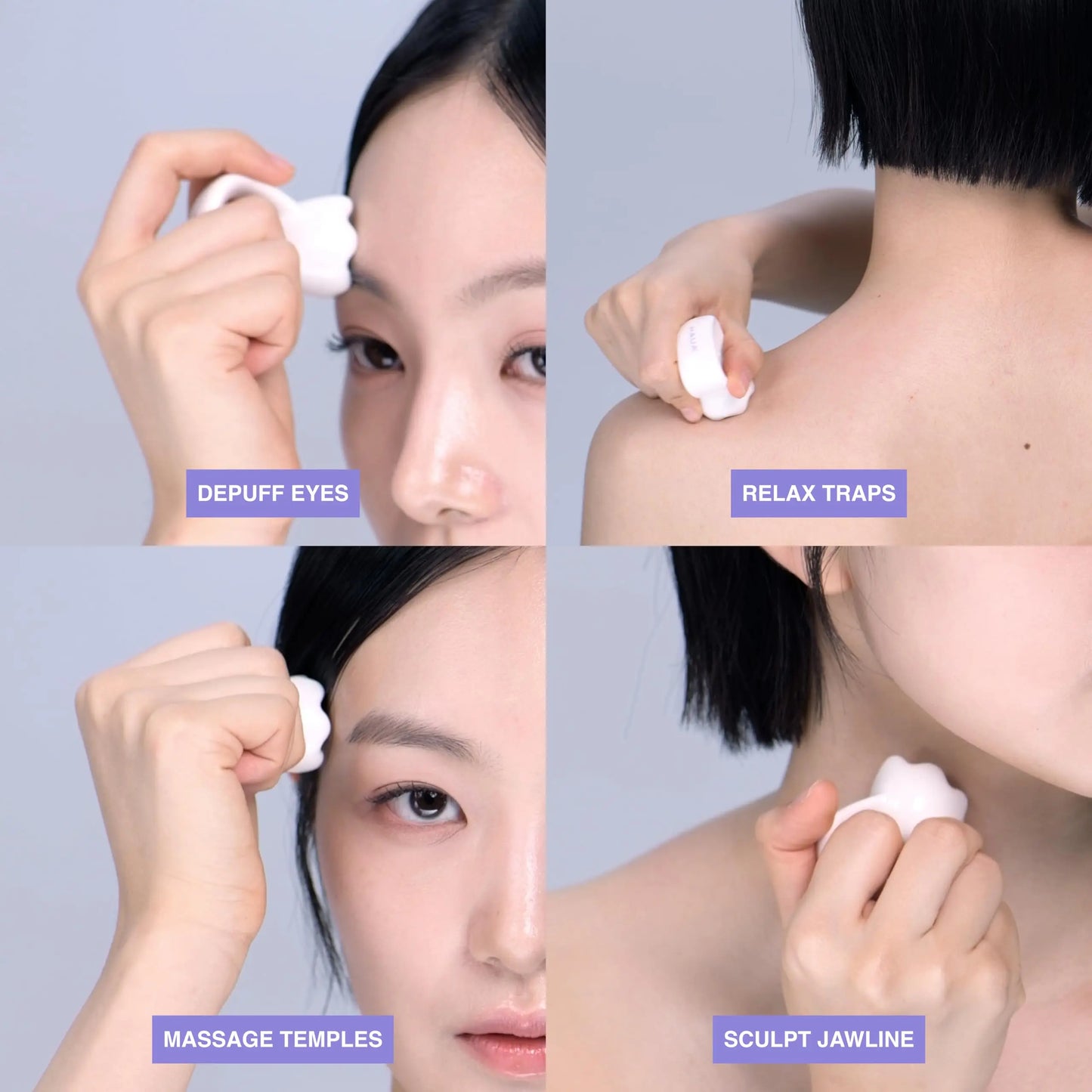 Ring Gua Sha Massage Tool, Premium Natural Ceramic, Face & Body Multi-Use Massager