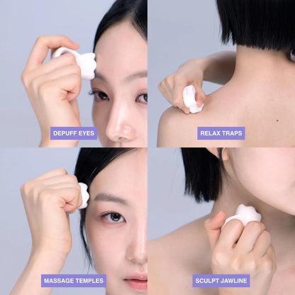 Ring Gua Sha Massage Tool, Premium Natural Ceramic, Face & Body Multi-Use Massager