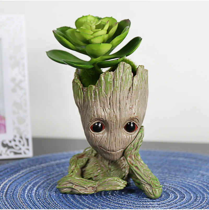 Home Decoration Groot Planter Flower Pots For Indoor Flowers Pot Tree Man Ornaments Anime Figure Statue Art Crafts Kid Men Gifts
