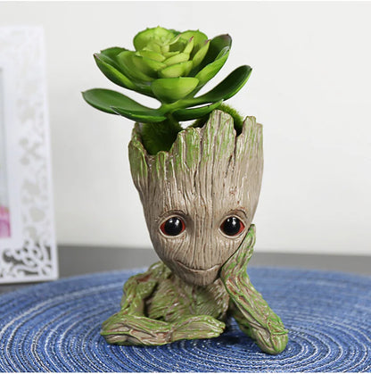 Home Decoration Groot Planter Flower Pots For Indoor Flowers Pot Tree Man Ornaments Anime Figure Statue Art Crafts Kid Men Gifts