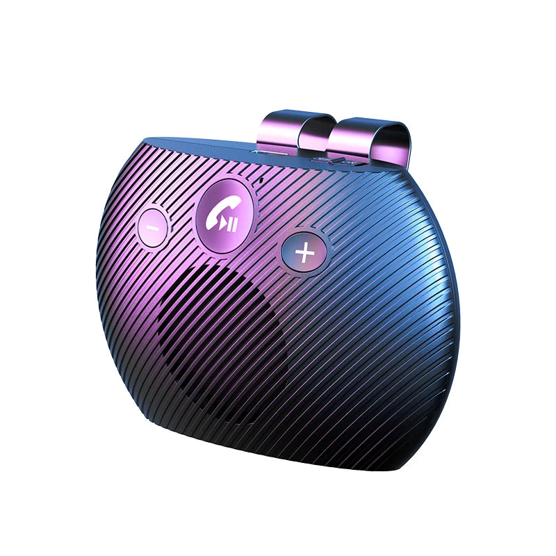 Bluetooth 5.3 Speakerphone Bluetooth-compatible Handsfree Car Kit Wireless Stereo Mp3 Music Player Car Handsfree Sun Visor Clip