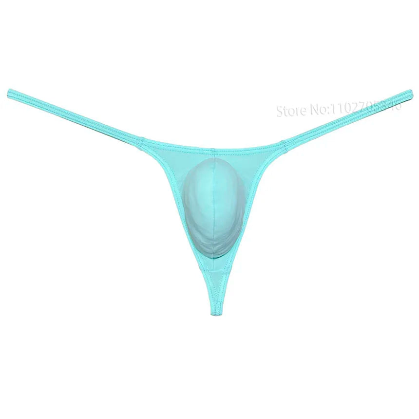 Men's Sexy Underwear Thong Contour Pouch Tangas Sexy Men Bikini Briefs Solid Underpants Briefs Bikini Thongs Soft Male Panties