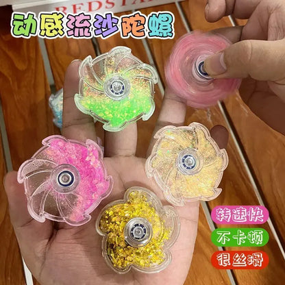 Extreme Fingertip Flowing Sand Fidget Spinner, Cool Cartoon, Fun Gift Toy for Giving on Birthdays